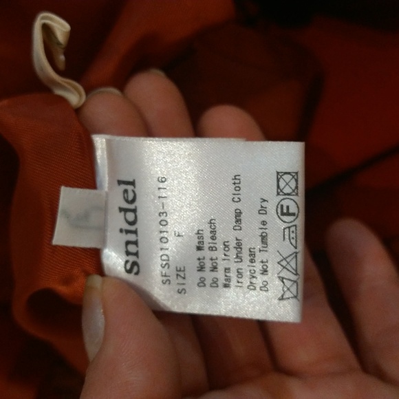 Size X's SNIDEL DOUBLE LAYERED RUFFLE HEM BOHO KAWAII SKIRT RED - Picture 10 of 16